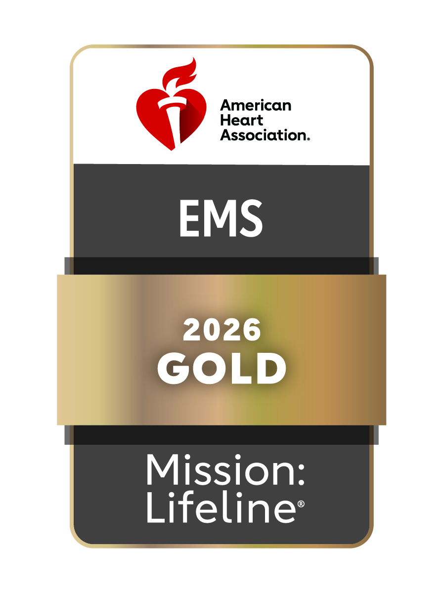 American Heart Association Mission: Lifeline EMS 2026 Gold recognition