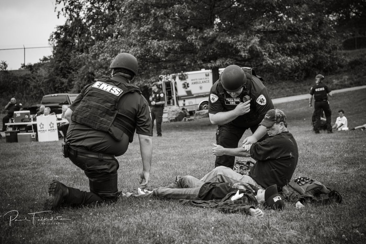 White Oak EMS Rescue Task Force training in the field